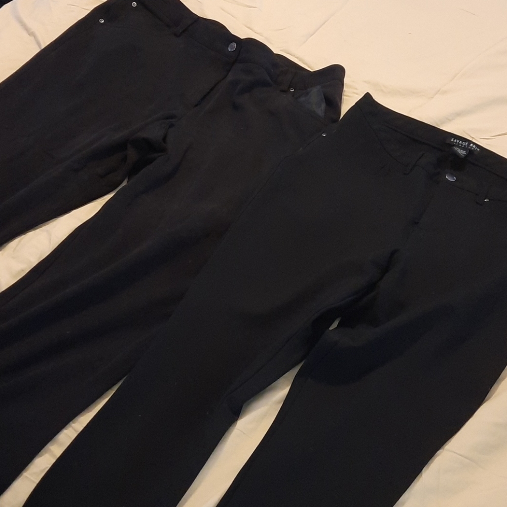 2 pairs black pants/jeggings for one great price!